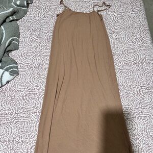 Elegant Brown Maxi Dress